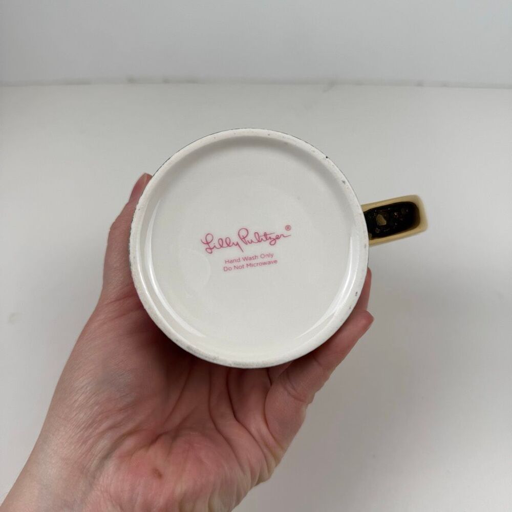 Lilly Pulitzer H Monogrammed Ceramic Mug - Picture 3 of 5